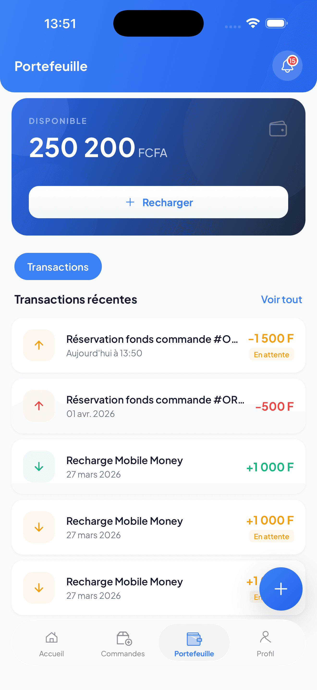Aperçu du portefeuille Colibri